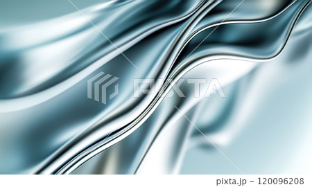 Delicate silver fabric undulates gracefully, catching soft light and creating a mesmerizing experience. Delicate silver fabric undulates gracefully, catching soft light and creating a mesmerizing experience. 120096208