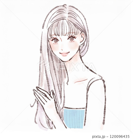 女性・女の子のイラスト素材　 120096435
