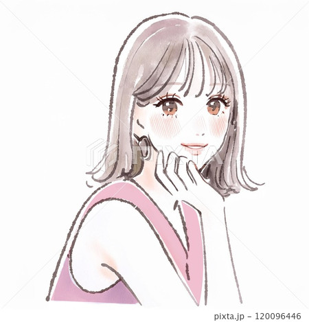 女性・女の子のイラスト素材  女性・女の子のイラスト素材  120096446