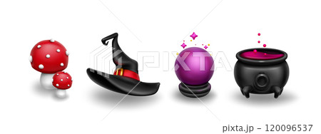 Magic 3d icons set 120096537