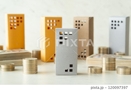 不動産と現金　高層マンション　固定資産税　修繕積立金 120097397