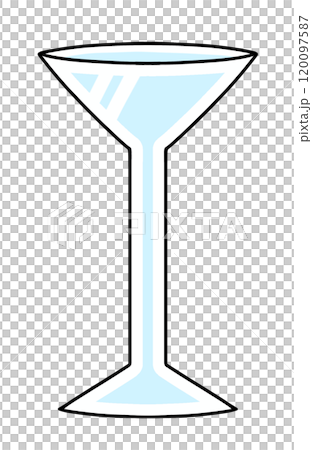 A simple and simple cocktail glass with a solid color 120097587