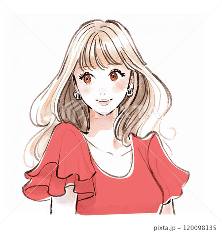 女性・女の子のイラスト素材  女性・女の子のイラスト素材  120098135