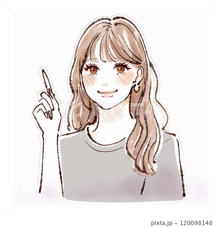 女性・女の子のイラスト素材　 120098148