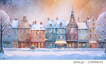 【オーダー無料】ヨーロッパ 古い街並み 雪景色 看板 置物 雑貨 ライトBOX オーダー無料】ヨーロッパ 古い街並み 雪景色 看板 置物 雑貨 ライト