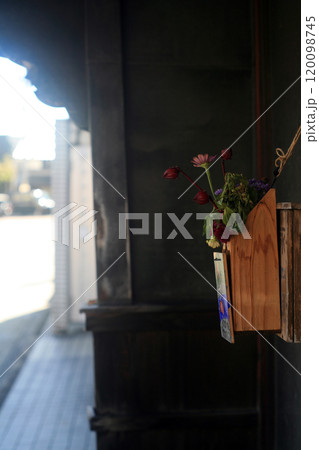 路地裏に飾られた花 路地裏に飾られた花 120098745