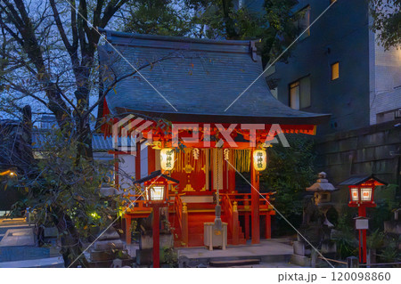 夜の京都　安井金比羅宮　安井天満宮（梅丸天満宮） 120098860