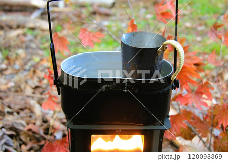 アイロンストーブで調理 120098869