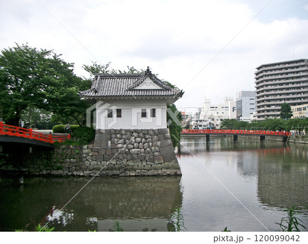 小田原城の二の丸隅櫓と学橋(右側)(左の橋は今ありません) 小田原城の二の丸隅櫓と学橋(右側)(左の橋は今ありません) 120099042