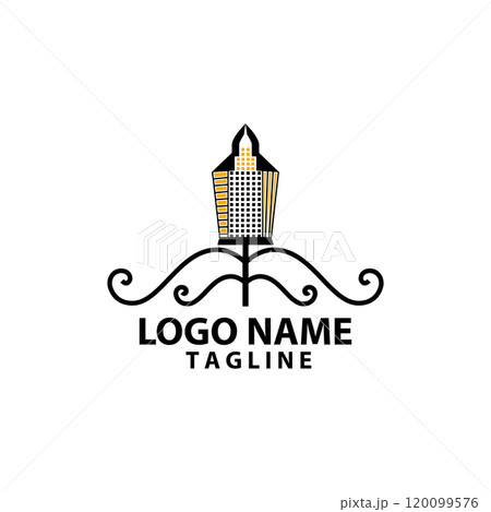 porch city logo design vector 120099576
