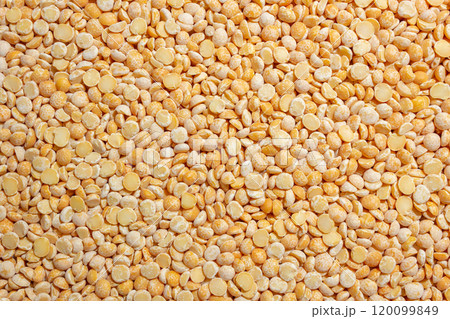 Uncooked Polished Split Peas Background Uncooked Polished Split Peas Background 120099849