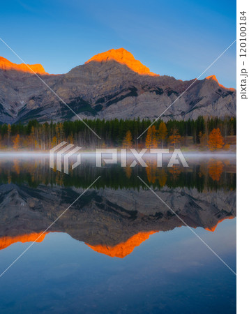 Wedge Pond, Banff National Park, Alberta, Canada. Wedge Pond, Banff National Park, Alberta, Canada. 120100184