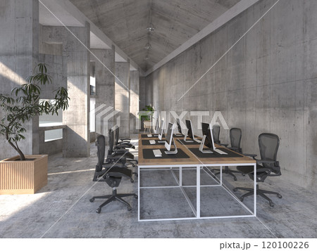 A sleek, office room 120100226