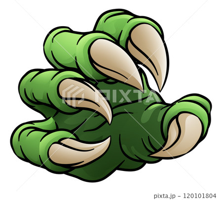 Monster Claw Dinosaur Dragon Cartoon Talon Hand Monster Claw Dinosaur Dragon Cartoon Talon Hand 120101804