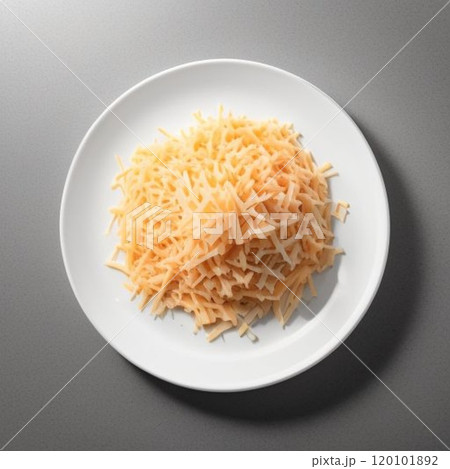 Shredded Cheese Top View 120101892
