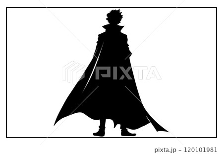Stylish silhouettes of cosplay, illustration cosplay Stylish silhouettes of cosplay, illustration cosplay 120101981