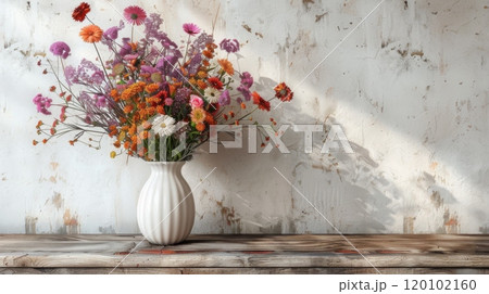 Autumn flowers as fall background or wallpaper. Autumn flowers as fall background or wallpaper. 120102160