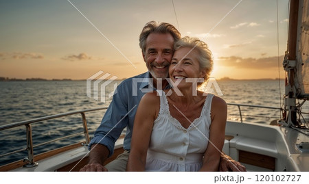 An elderly couple loving each other An elderly couple loving each other 120102727