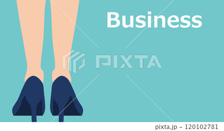 ハイヒールを履く女性の足のイラスト 120102781