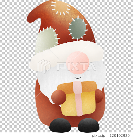 santa claus with a gift santa claus with a gift 120102920