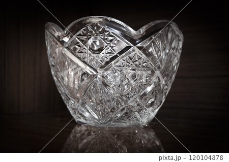 Crystal glassware in the sideboard 120104878