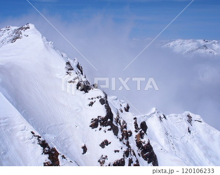 冬の谷川岳・トマノ耳から望むオキノ耳 冬の谷川岳・トマノ耳から望むオキノ耳 120106233