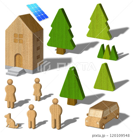 住まいと車と家族、いろんなシーンで使えるミニチュアパーツ 120109548