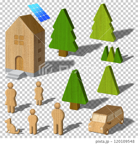 Miniature parts for homes, cars, families, and more 120109548