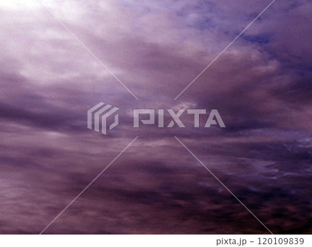 Big White Fluffy Clouds on A Blue Sky With Fine Whispy Lines Abstract Skyscape Big White Fluffy Clouds on A Blue Sky With Fine Whispy Lines Abstract Skyscape 120109839