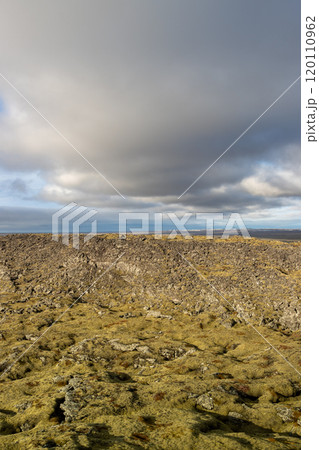 Volcanic field and mountains, Grindavik, Iceland 120110962