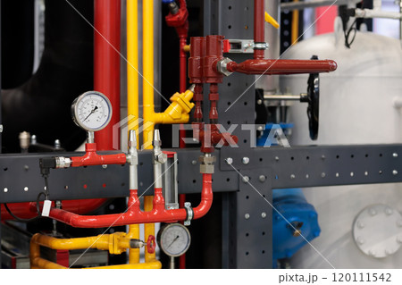 industrial refrigeration unit in a food factory industrial refrigeration unit in a food factory 120111542