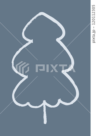 Doodle spruce color. Doodle clipart illustration. Doodle spruce color. Doodle clipart illustration. 120112305
