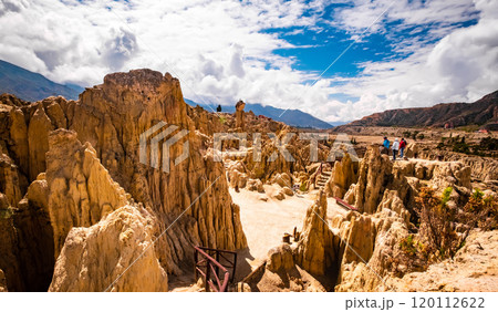 Moon Valley scenery near La Paz in Bolivia 120112622