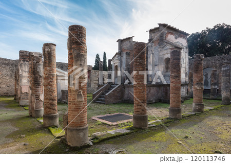 Ancient ruins of roman city Pompeii Italy Ancient ruins of roman city Pompeii Italy 120113746