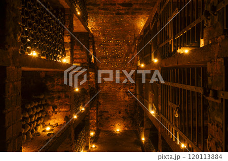 Wine cellars in Ivan, Southern Moravia, Czech Republic Wine cellars in Ivan, Southern Moravia, Czech Republic 120113884