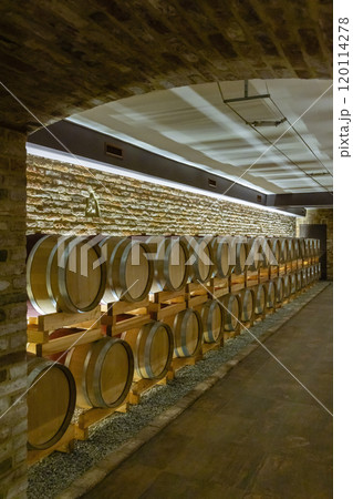 Wine cellar, Cascina Montalbera, Castagnole Monferrato, Piedmont, Italy 120114278