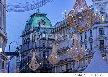 Vienna, the capital of Austria, decorated for Christmas 120114289