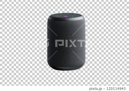 Smart speaker with sleek design and fabric finish, perfect for modern homes. Enjoy music, control smart devices, and access information effortlessly 120114943