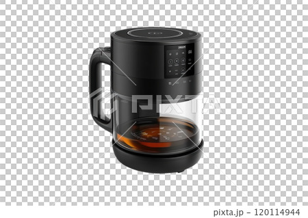 modern coffee maker with sleek design and digital controls, perfect for brewing fresh coffee at home. Enjoy rich flavor and convenient features 120114944