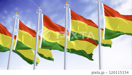 Bolivia national flags waving in the wind Bolivia national flags waving in the wind 120115154