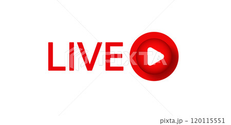 Online live stream logo. 120115551