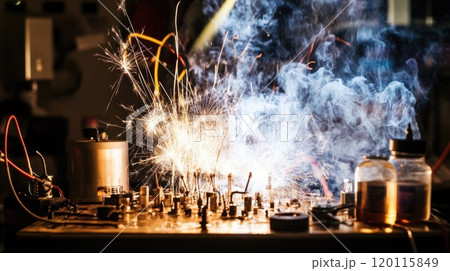 Sparks fly in workshop experiment 120115849