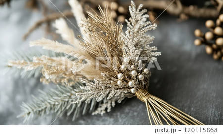 Winter dried floral arrangement 120115868