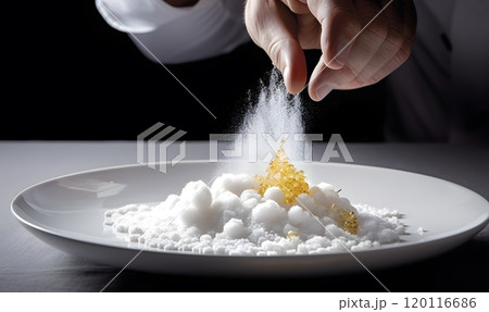 Culinary art: innovative molecular gastronomy presentation Culinary art: innovative molecular gastronomy presentation 120116686