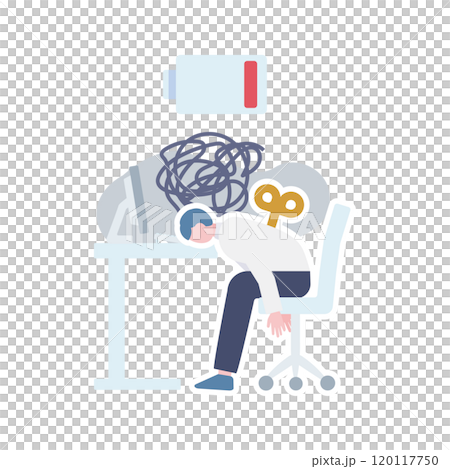 Burnout businessman 120117750