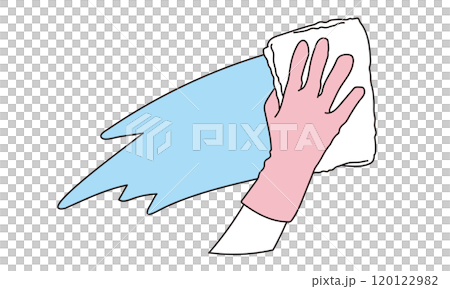 Simple illustration of window cleaner 120122982
