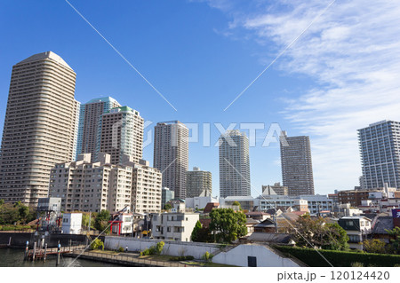 月島のマンション群 120124420