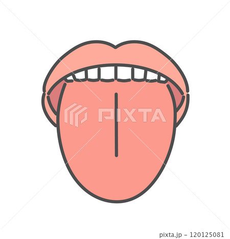 健康な舌　イラスト 120125081