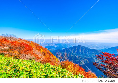 御在所岳 山上公園の紅葉と眺望 御在所岳 山上公園の紅葉と眺望 120125366