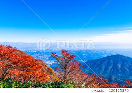 御在所岳 山上公園の紅葉と眺望 御在所岳 山上公園の紅葉と眺望 120125379